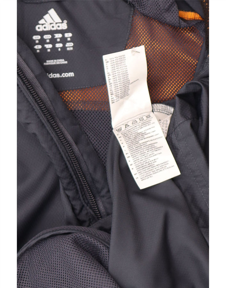 Adidas Męska kurtka dresowa Clima Proof, średnioszara, z blokami kolorów
