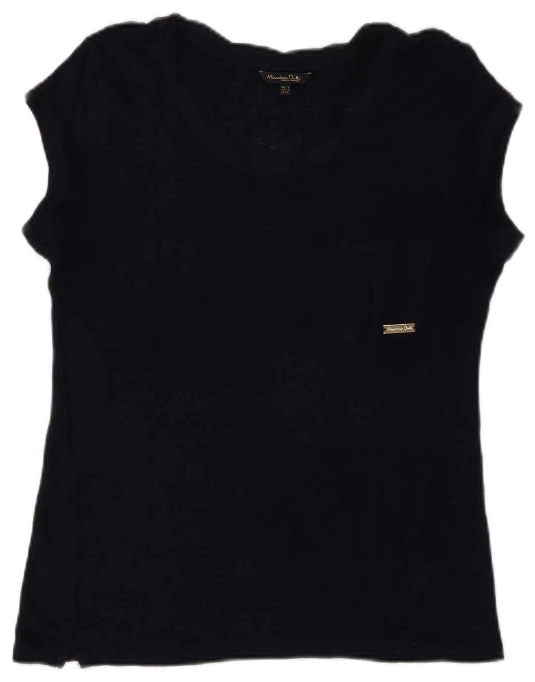 T-shirt damski Massimo Dutti Top UK 12 Średni granatowy