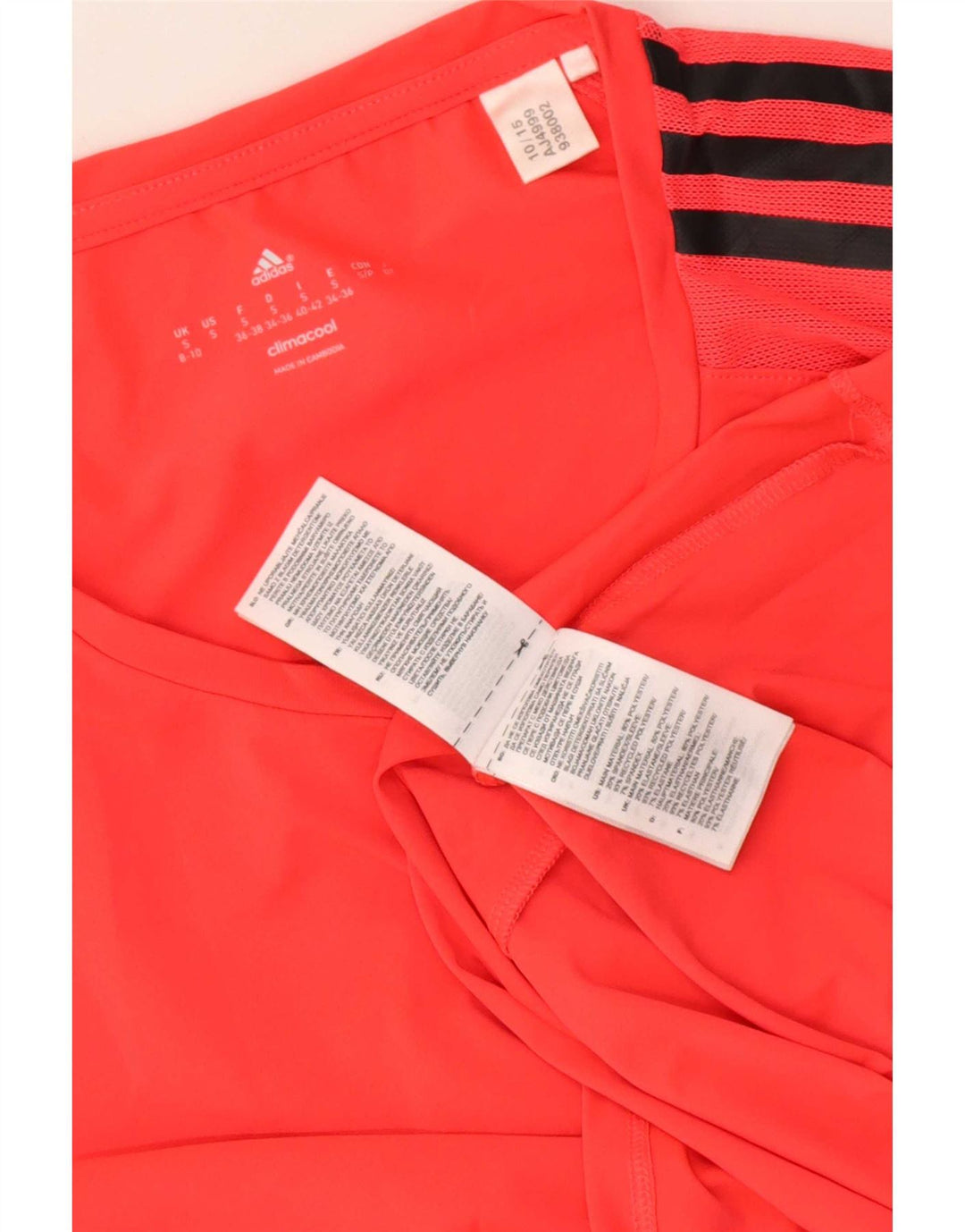 Damska koszulka Adidas Climacool Top UK 8/10 Mały czerwony poliester