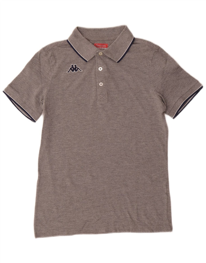 Męska koszulka polo Kappa, mała, szara, nakrapiana