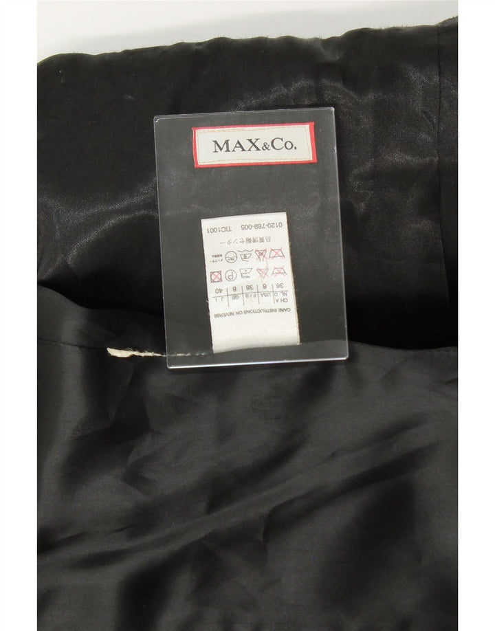 MAX & CO. Womens Overcoat UK 8 Small Black Vintage Max & Co. and Second-Hand Max & Co. from Messina Hembry 