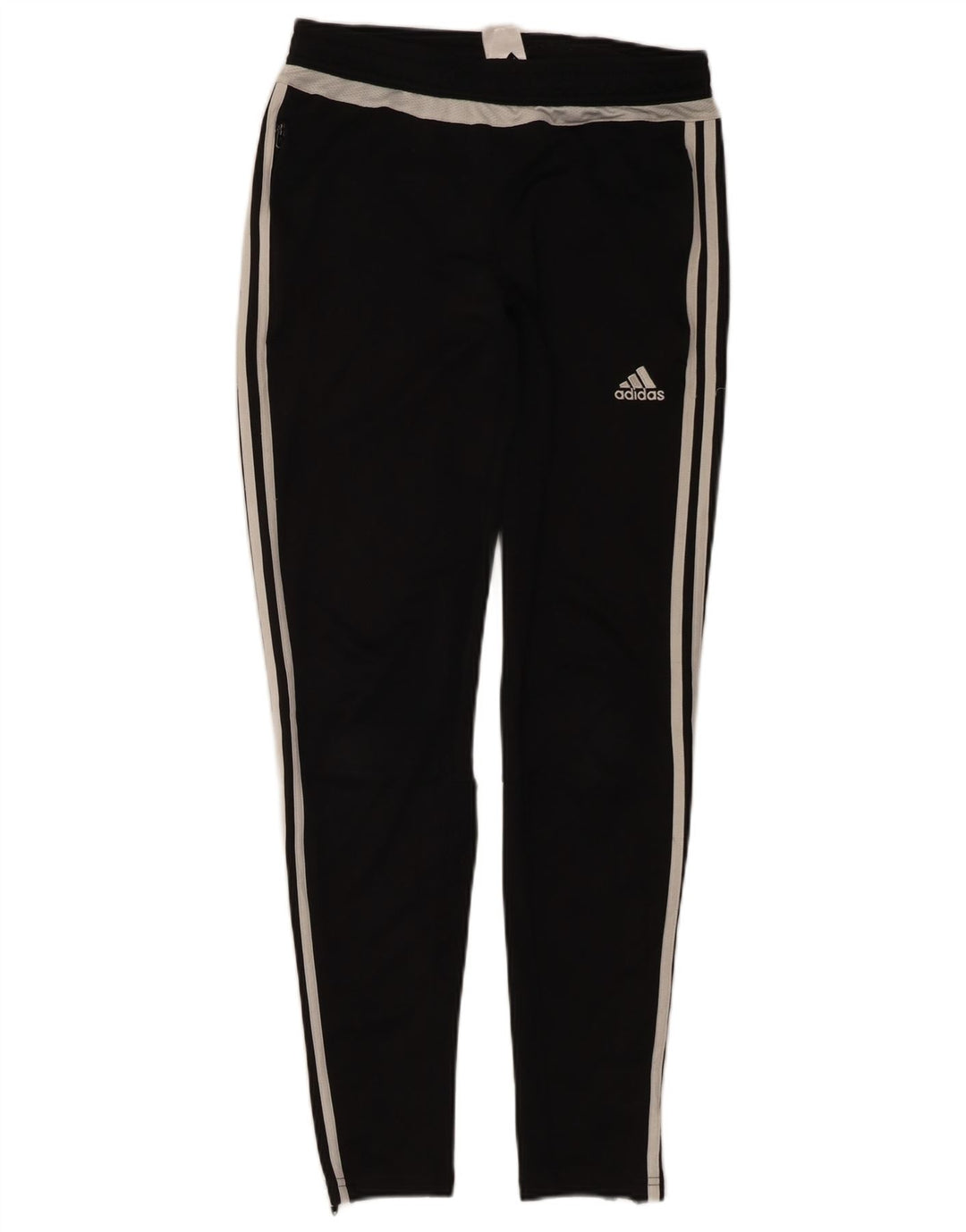 Damskie spodnie dresowe ADIDAS Climacool UK 8/10, małe, czarne, poliestrowe