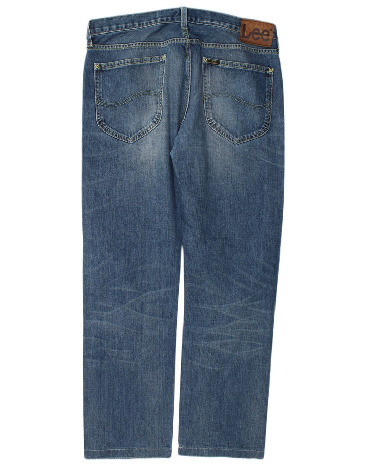 Męskie jeansy Lee Blake Straight W34 L30 Niebieskie bawełniane