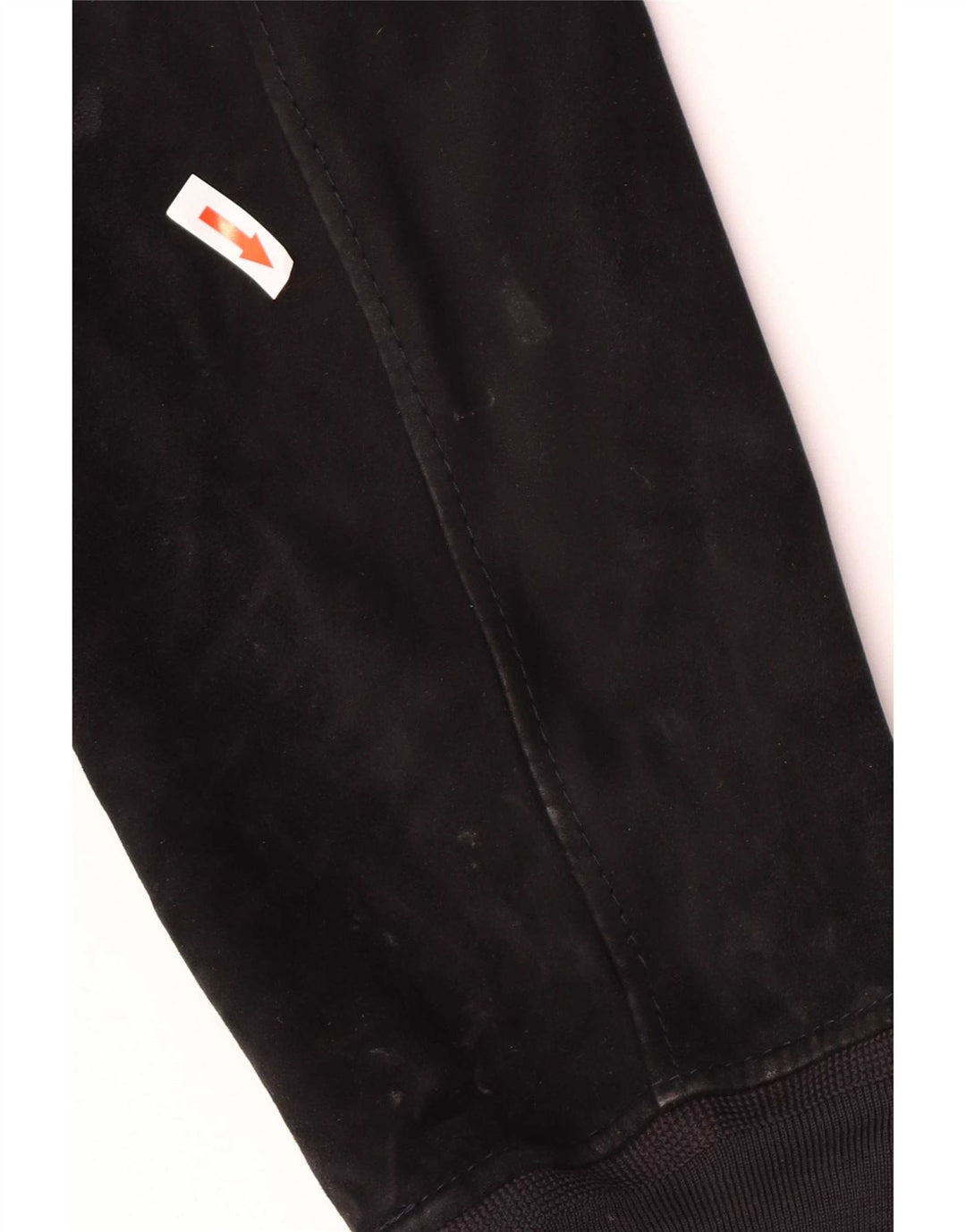 Rupp & Taureck Couture Męska zamszowa kurtka bomber UK 38 Średnia czarna skóra