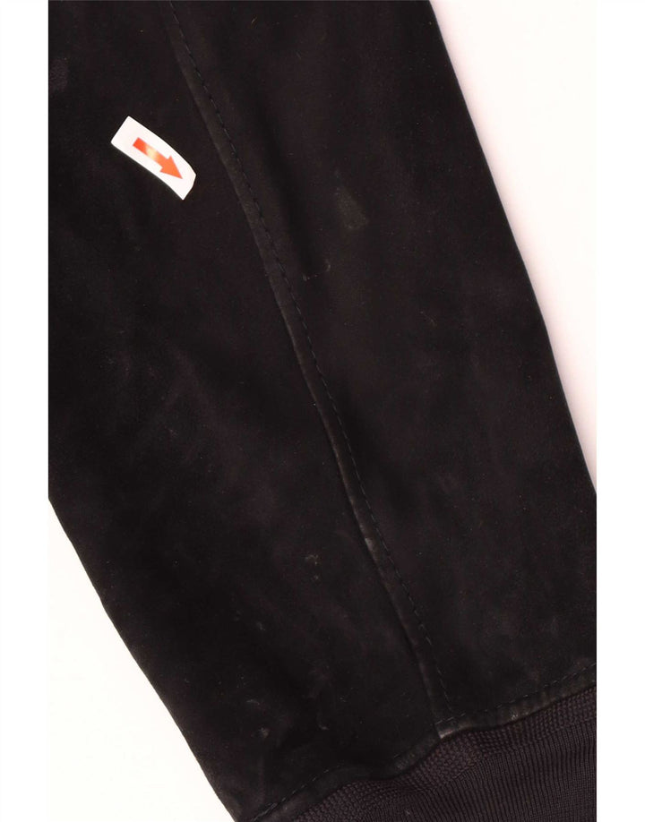 Rupp & Taureck Couture Męska zamszowa kurtka bomber UK 38 Średnia czarna skóra