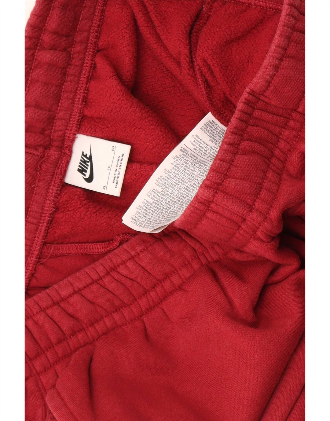 Męskie spodnie dresowe Nike XL, czerwone, bawełniane