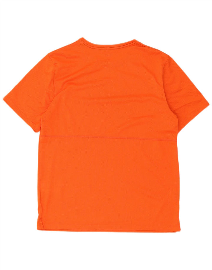 Męski T-shirt Nike Dri Fit z grafiką, średni pomarańczowy poliester