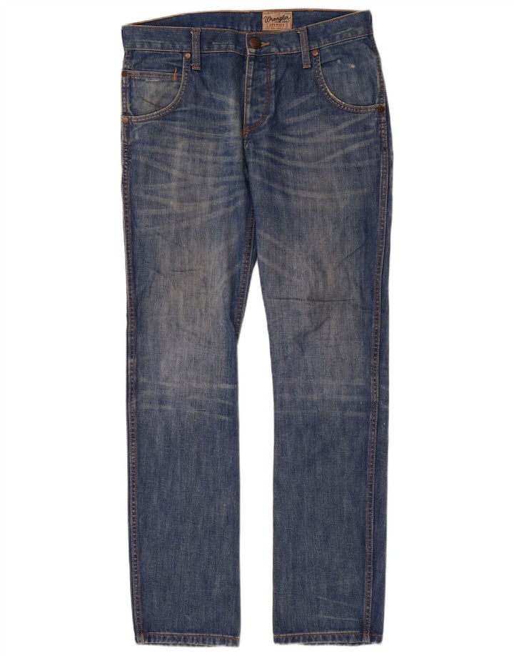 Wrangler Męskie Spencer Slim Jeans W32 L34 Niebieskie bawełniane