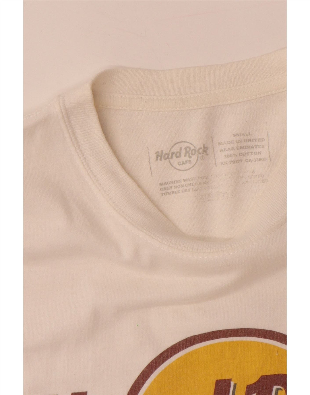 HARD ROCK CAFE Męski T-shirt z grafiką Monachium, mały, biały, bawełniany
