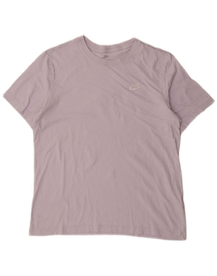 T-shirt męski Nike, duży, fioletowy, bawełniany