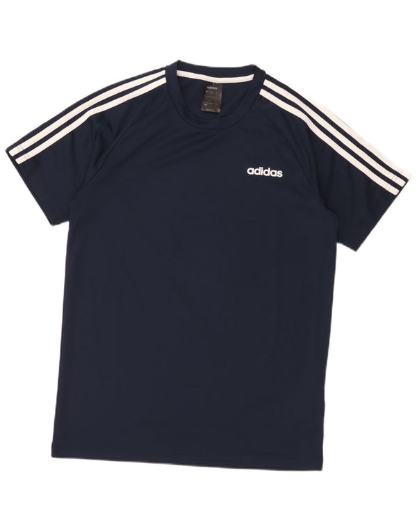 Adidas Męska koszulka Climalite Top, mała, granatowa, z poliestru