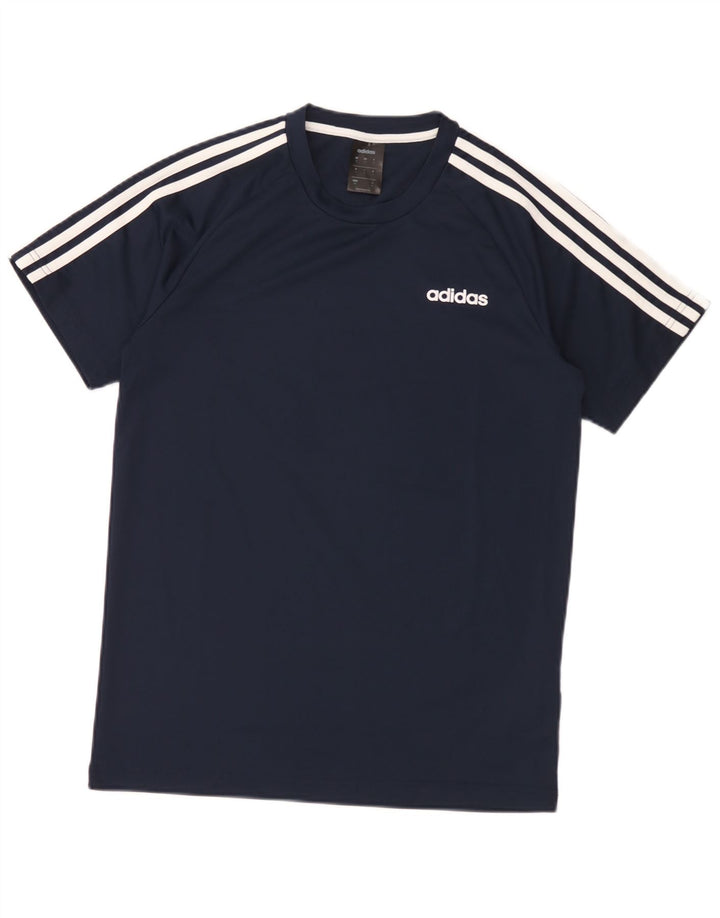 Adidas Męska koszulka Climalite Top, mała, granatowa, z poliestru