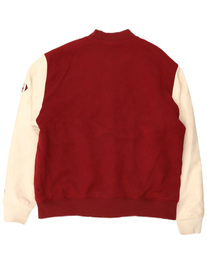 Męska kurtka Champion Graphic Varsity UK 44 2XL Burgundowy blok kolorów
