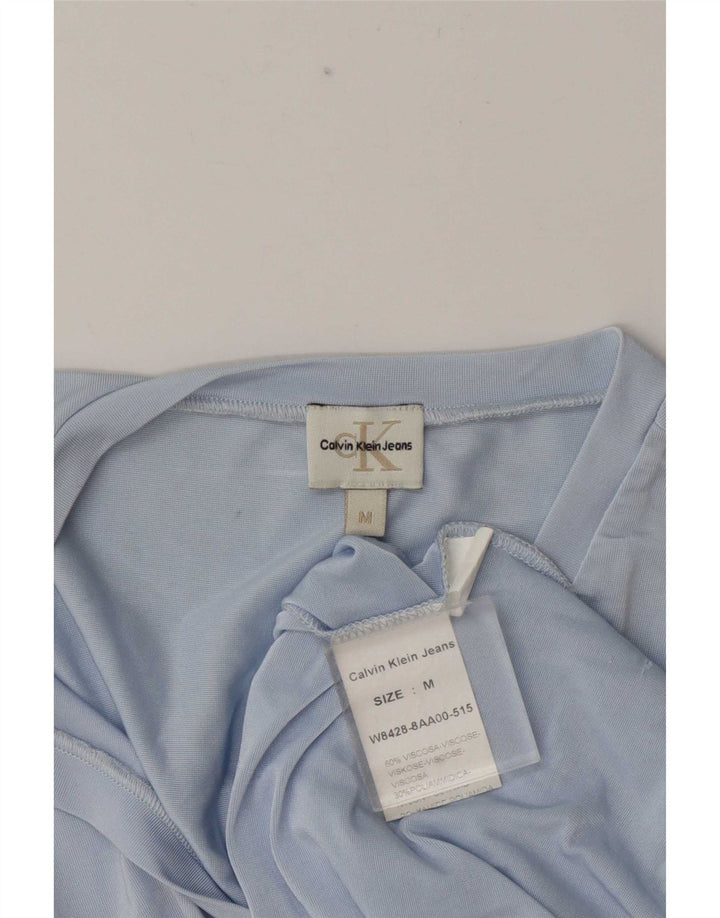 Damska kamizelka Calvin Klein Jeans UK 12 Średni niebieski wiskoza
