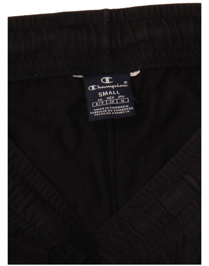 CHAMPION Mens Tracksuit Trousers Joggers Small Black