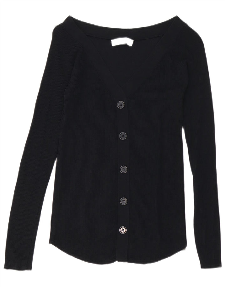 Sweter damski Zara Cardigan UK 10 Small, czarna wiskoza