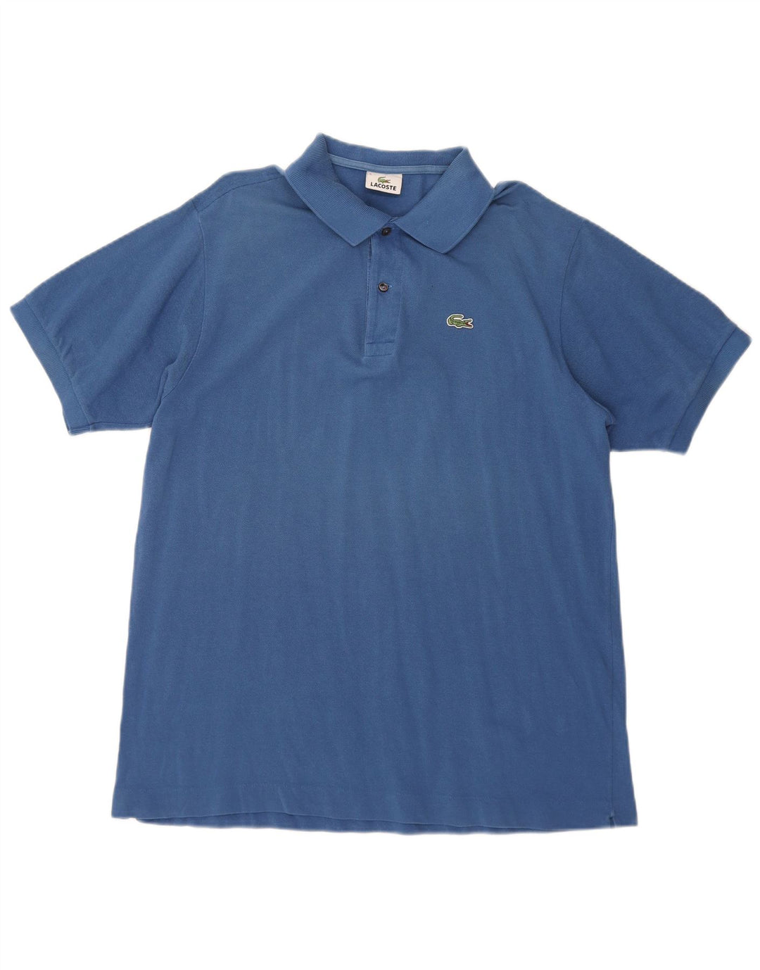 LACOSTE Mens Polo Shirt Size 6 XL Blue Cotton