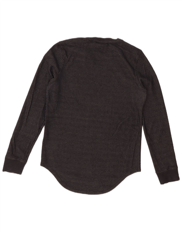 Top męski DKNY z długim rękawem XS, czarny, bawełniany