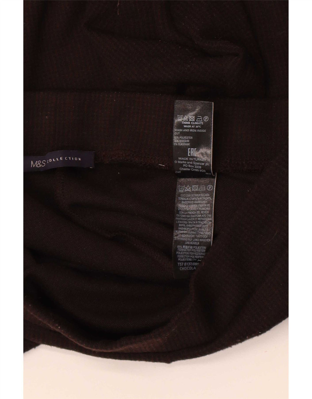 Damskie legginsy Marks & Spencer UK 12, średni brązowy poliester