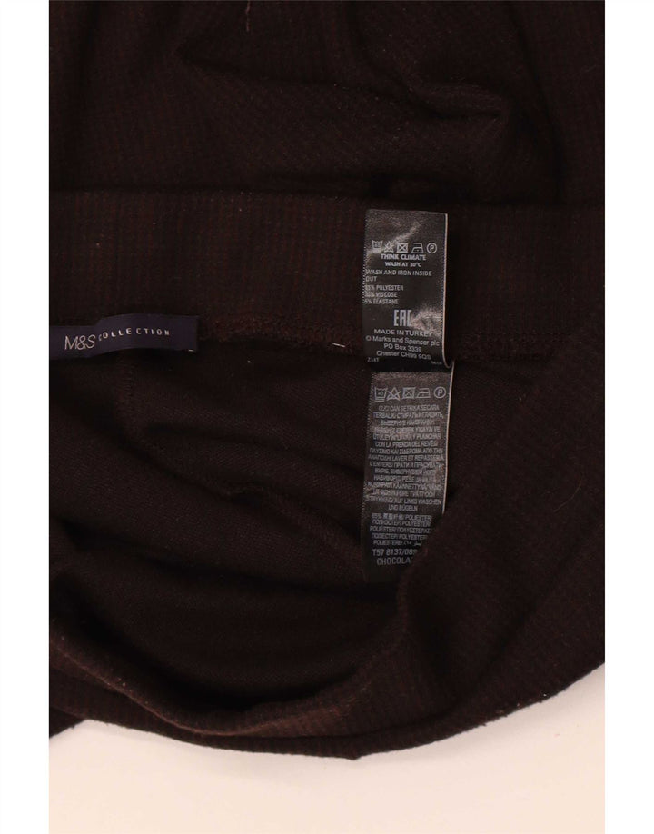Damskie legginsy Marks & Spencer UK 12, średni brązowy poliester