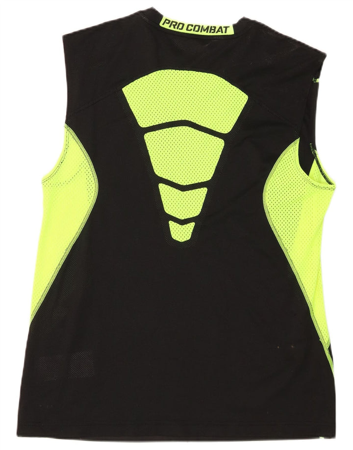 Męska kamizelka Nike Dri Fit Top, średni czarny poliester z blokami kolorów
