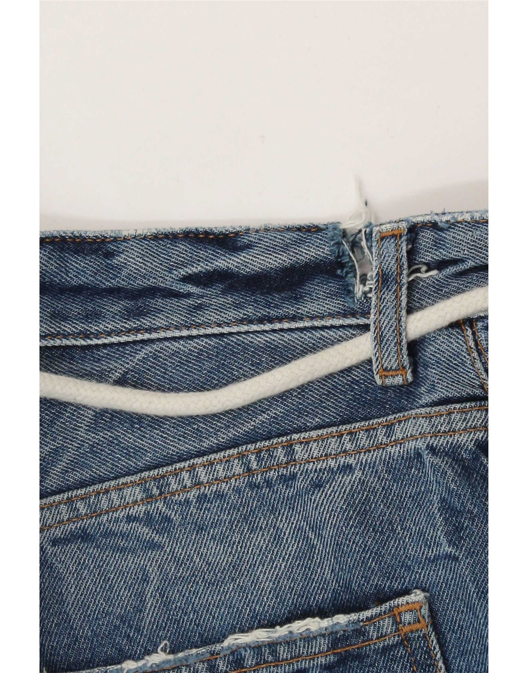 Męskie spodenki jeansowe Zara w trudnej sytuacji EU 38 Small W30, niebieska bawełna