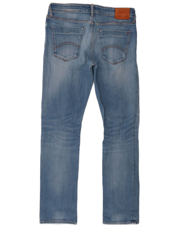 Męskie jeansy slim fit Tommy Hilfiger W34 L32 Niebieskie bawełniane