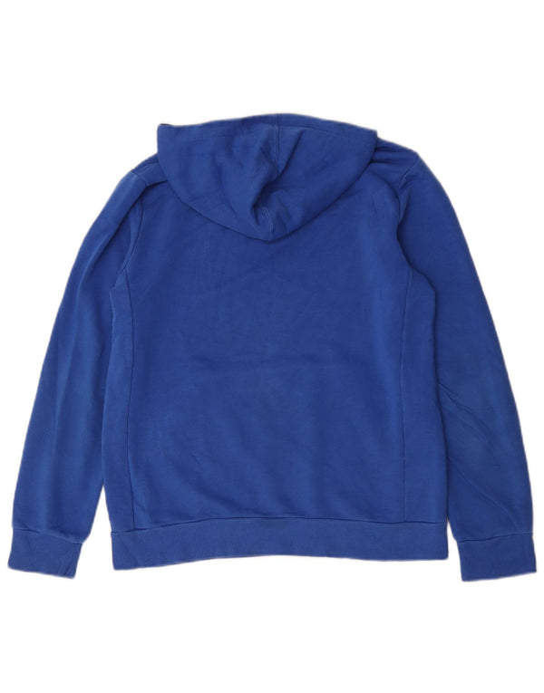 Chłopięca bluza z kapturem Adidas z grafiką 13-14 lat, niebieska bawełna