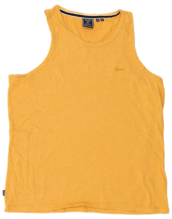 Męska kamizelka Superdry 2XL, żółta, bawełniana