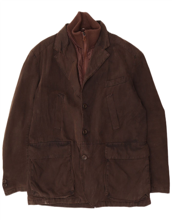 Męska kurtka użytkowa Marlboro Classics EU 56 3XL, bawełna khaki