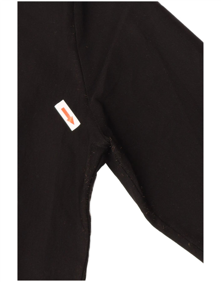 Kurtka damska w stylu vintage, bluza UK 14, średnia czarna wiskoza