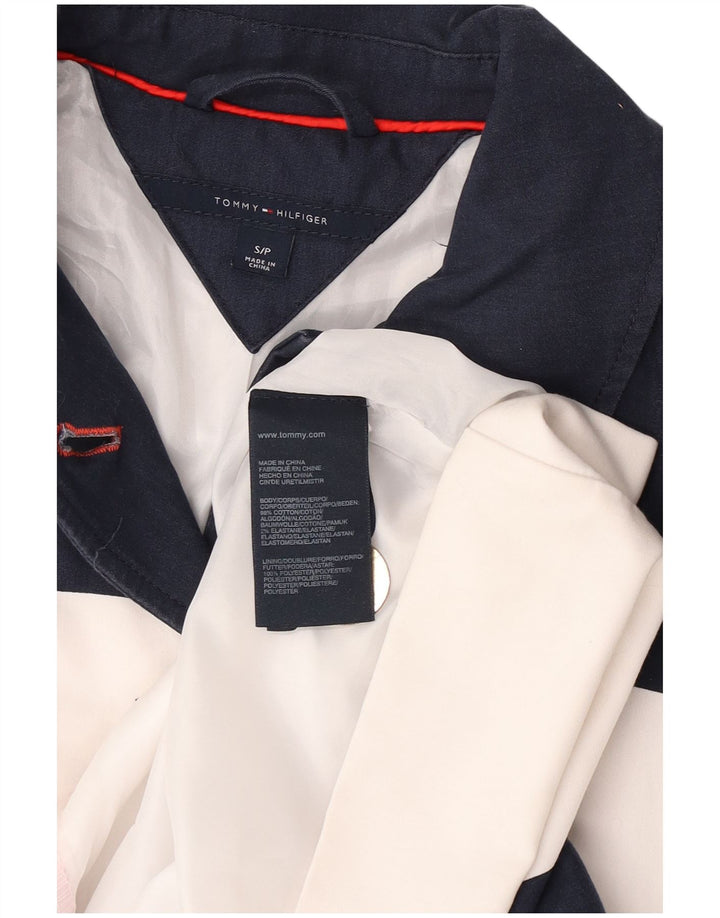 Płaszcz damski Tommy Hilfiger UK 10, mały, bawełniany w granatowe paski