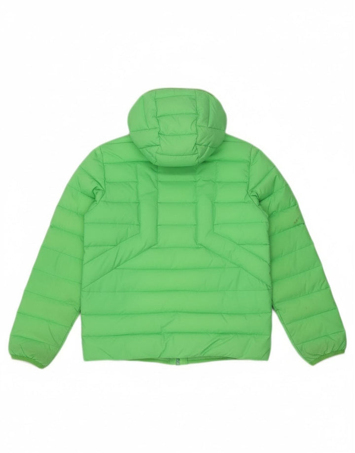 Chłopięca, wyściełana kurtka z kapturem Diesel, 10-11 lat, zielony nylon