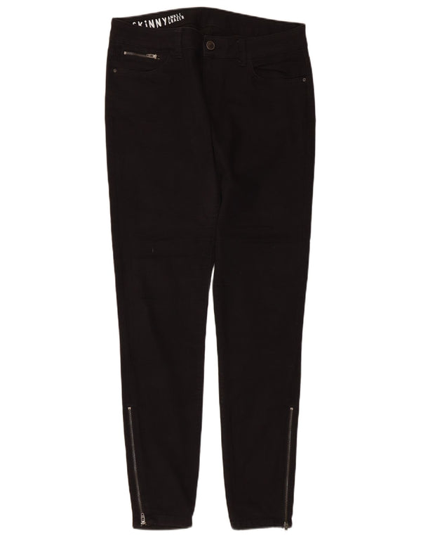 Marks & Spencer Womens Skinny Jeans UK 14 Large W32 L28 Black Cotton