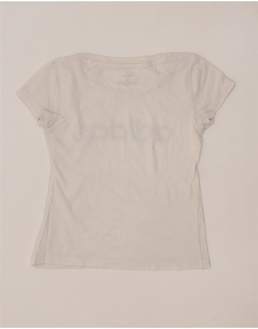 ADIDAS Girls Graphic Vest Top 9-10 Years Small White Vintage Adidas and Second-Hand Adidas from Messina Hembry 