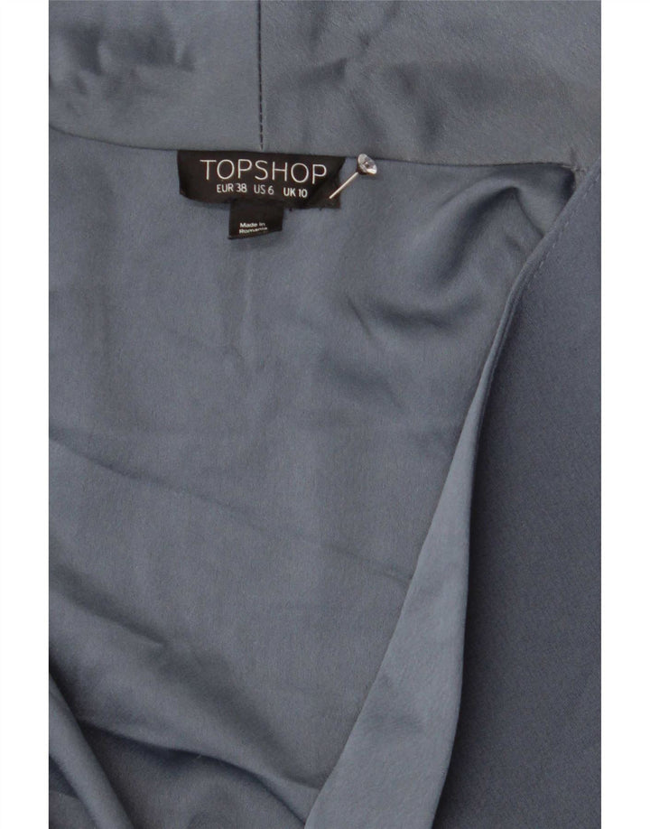 Damska marynarka dwurzędowa Topshop UK 10, mała niebieska, poliester