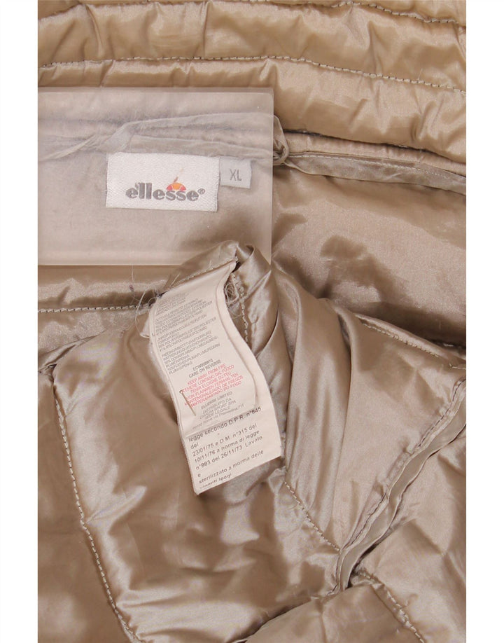 Damski płaszcz z kapturem Ellesse UK 18 XL, czarny poliester