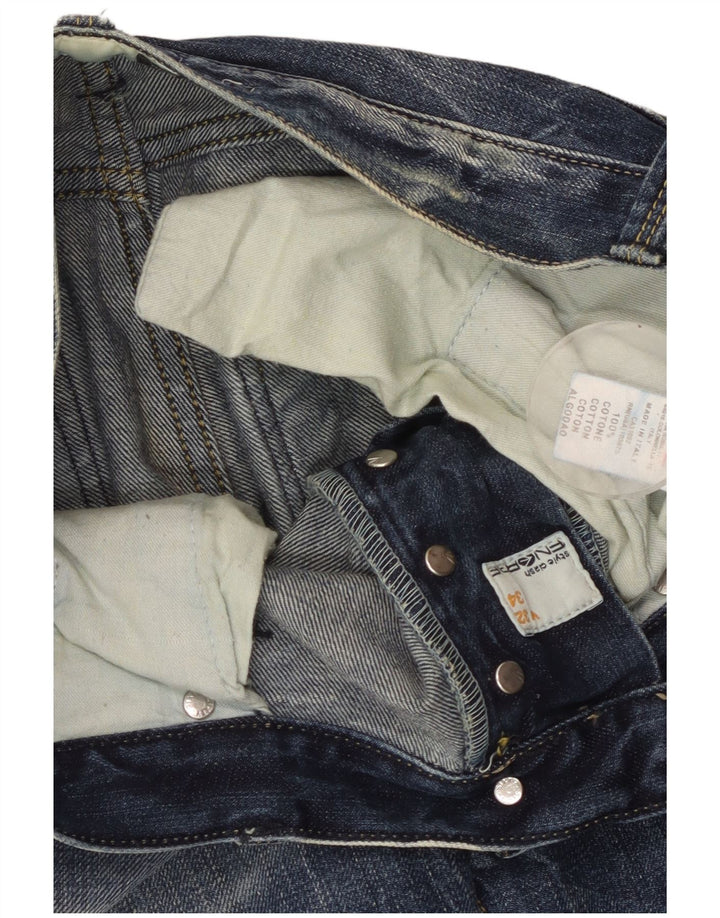 ENERGIE Męskie proste dżinsy W32 L34 Niebieskie bawełniane