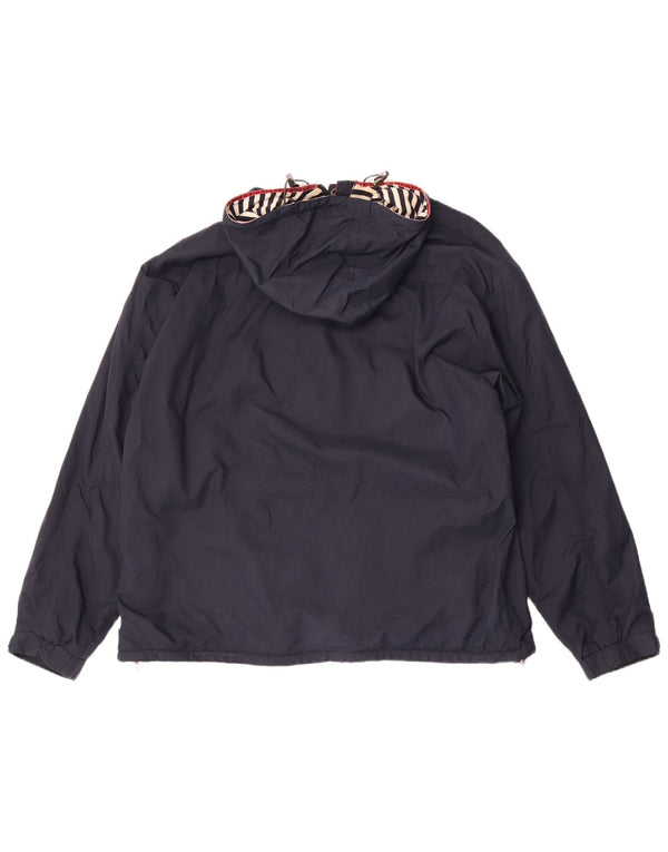 Damska kurtka Anorak z kapturem i oversize Joules UK 16, duża, granatowa