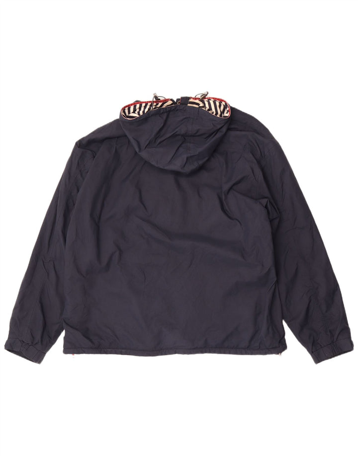 Damska kurtka Anorak z kapturem i oversize Joules UK 16, duża, granatowa