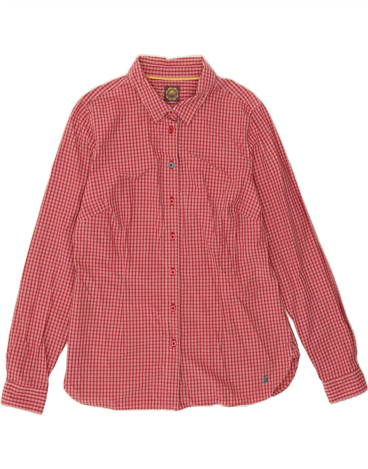 TOM JOULE Womens Shirt UK 12 Medium Pink Gingham Vintage Tom Joule and Second-Hand Tom Joule from Messina Hembry 