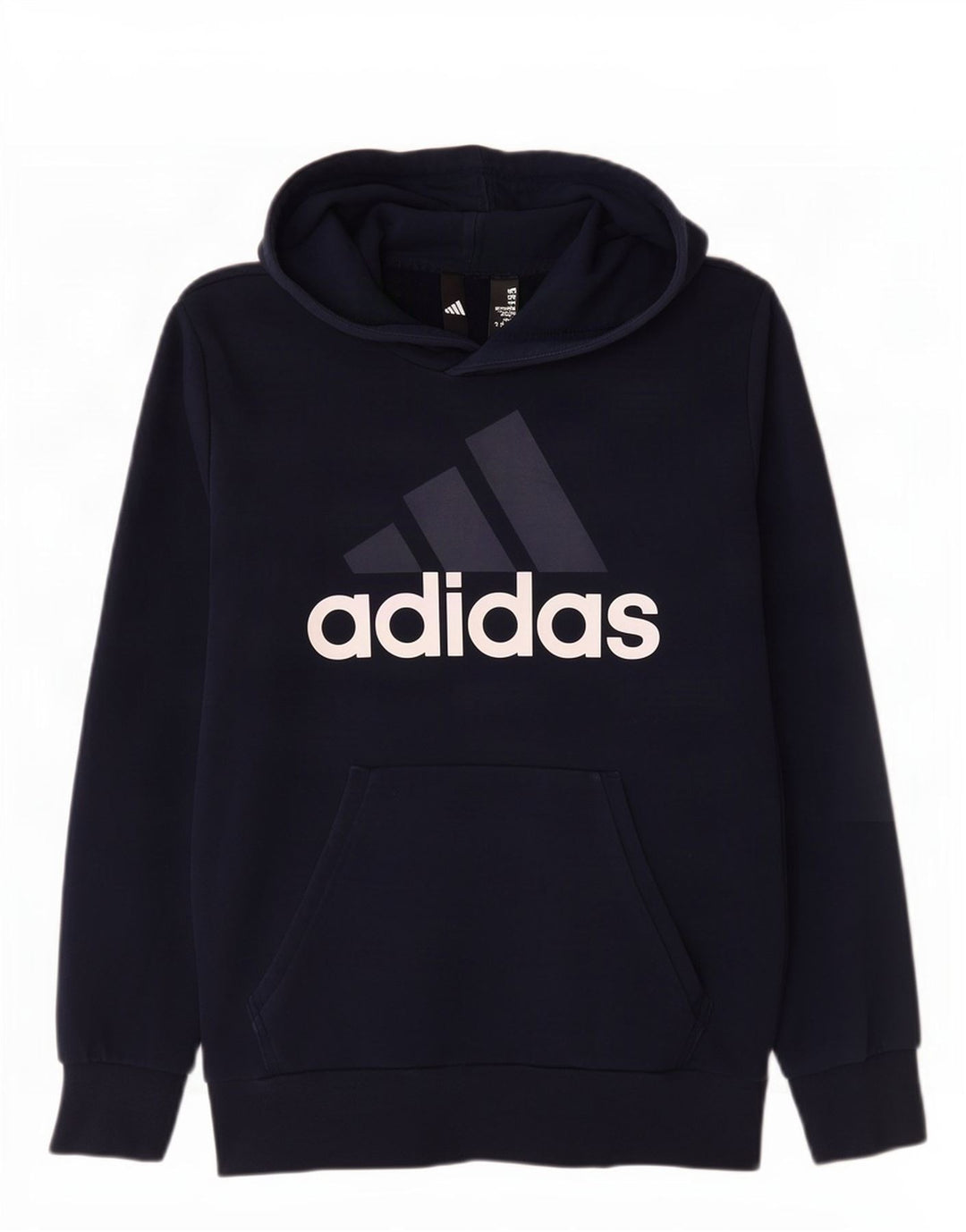 Męska bluza z kapturem Adidas Graphic, średnia, granatowa, bawełniana