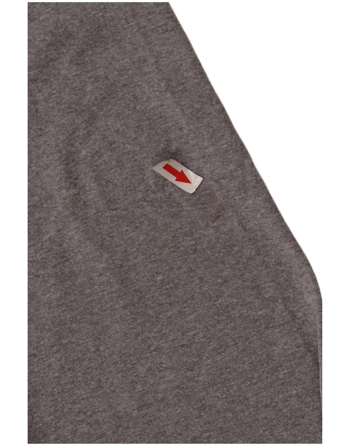 Męski top UNDER ARMOUR Heat Gear z grafiką, długim rękawem, duży, szary poliester