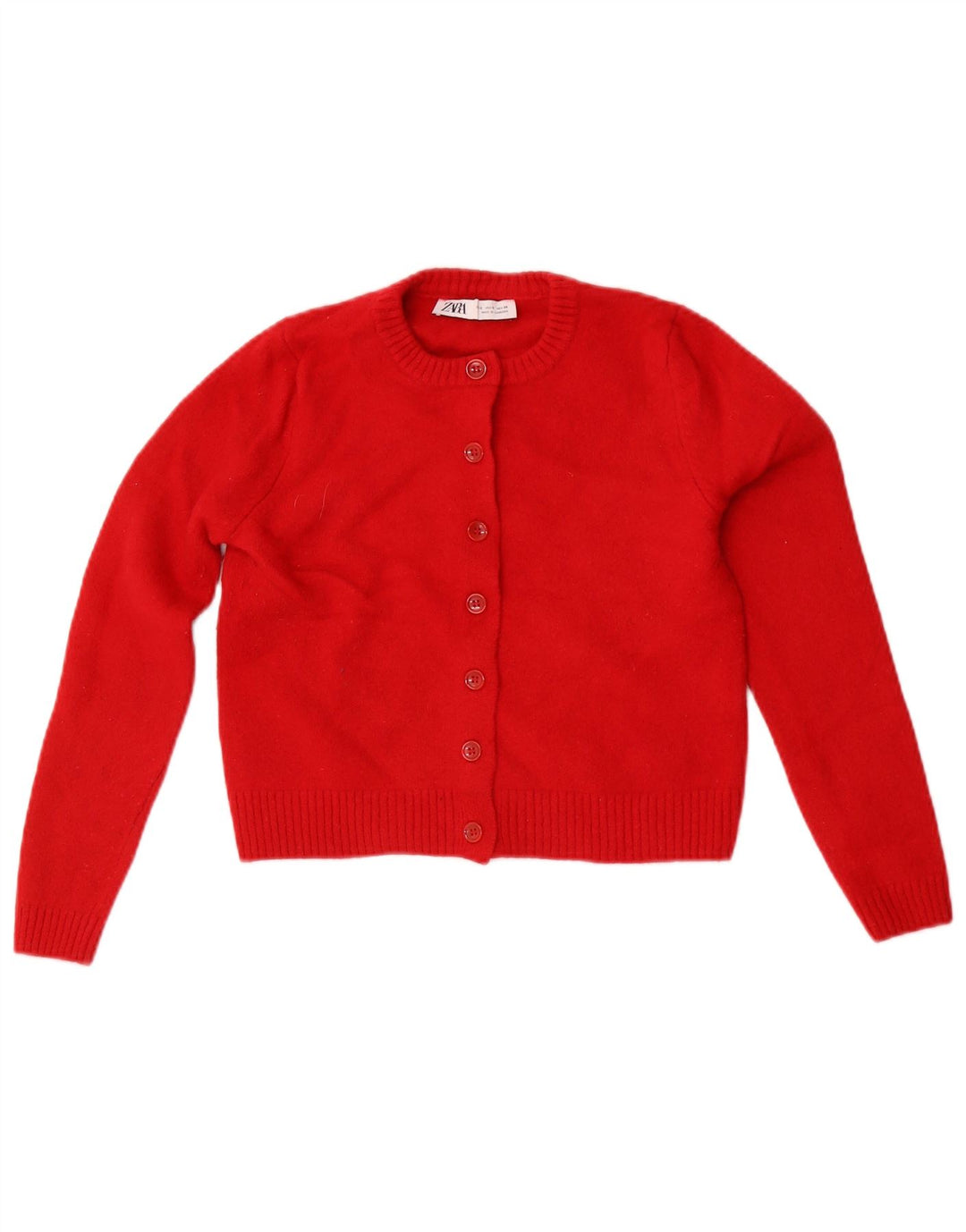Sweter damski Zara Crop Cardigan UK 8 Small Red Wełna