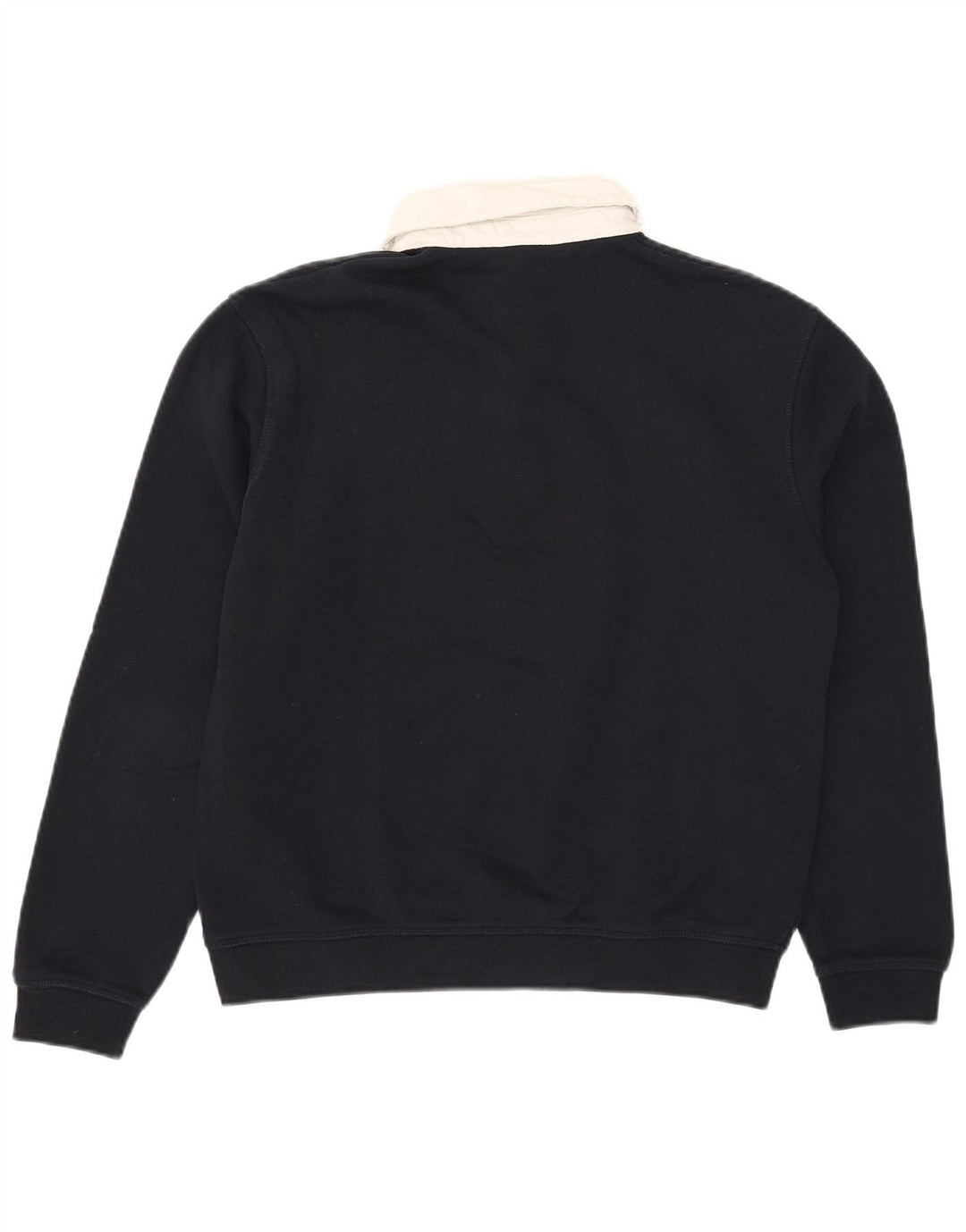 Męski sweter Zara z dekoltem w serek, mały, granatowy, z blokami kolorów