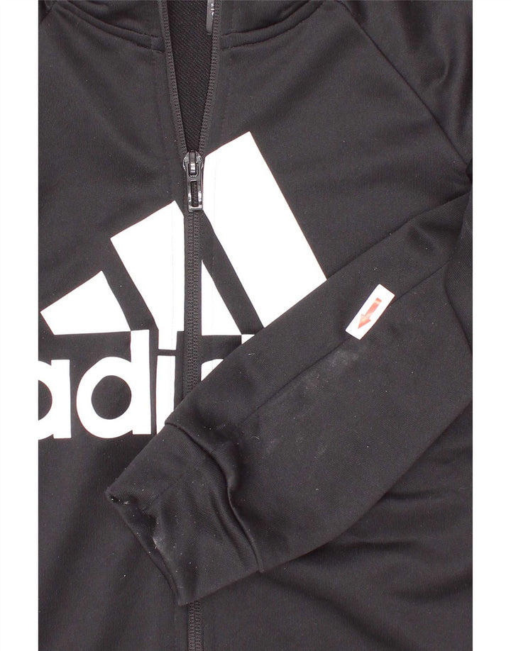 Chłopięca kurtka dresowa Adidas Graphic 9-10 lat w kolorze czarnym