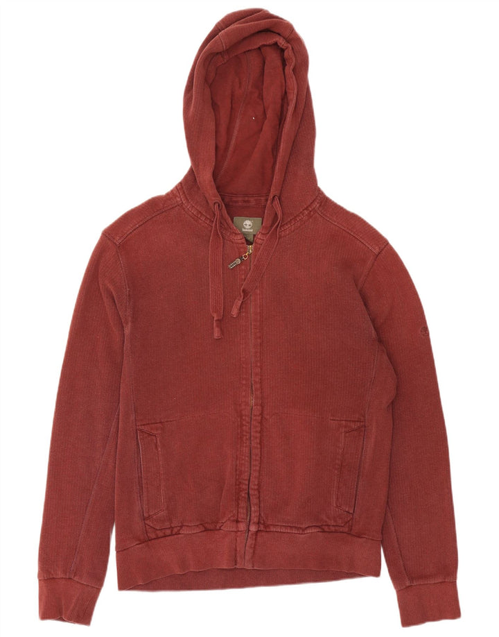 Męski sweter z kapturem i zamkiem błyskawicznym Timberland, średni burgund