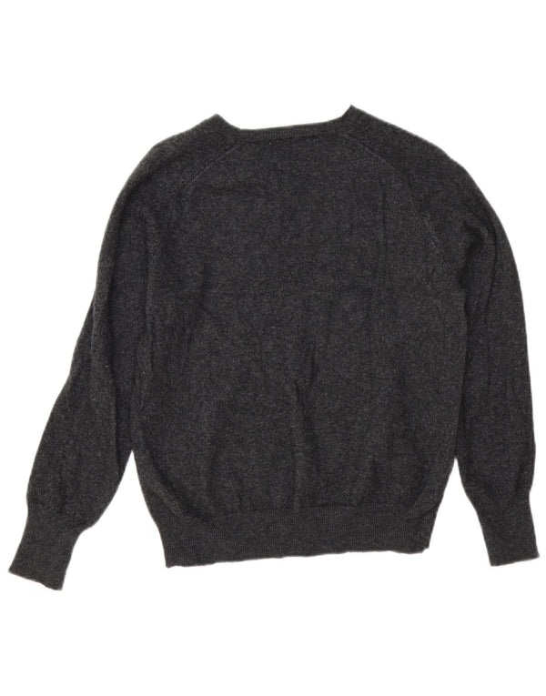 Sweter damski Zara z dekoltem w łódkę, UK 12, średnioszary, wełniany