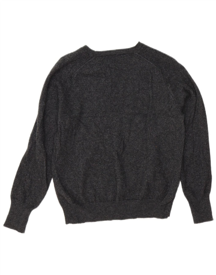 Sweter damski Zara z dekoltem w łódkę, UK 12, średnioszary, wełniany
