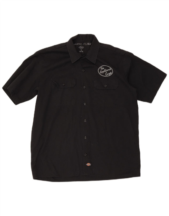 Męska koszulka z krótkim rękawem Dickies z grafiką, duży, czarny poliester
